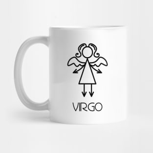 Virgo Doodle Line Art Mug